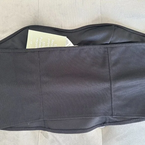 H&M cropped tube top - black, size L - Picture 2 of 3